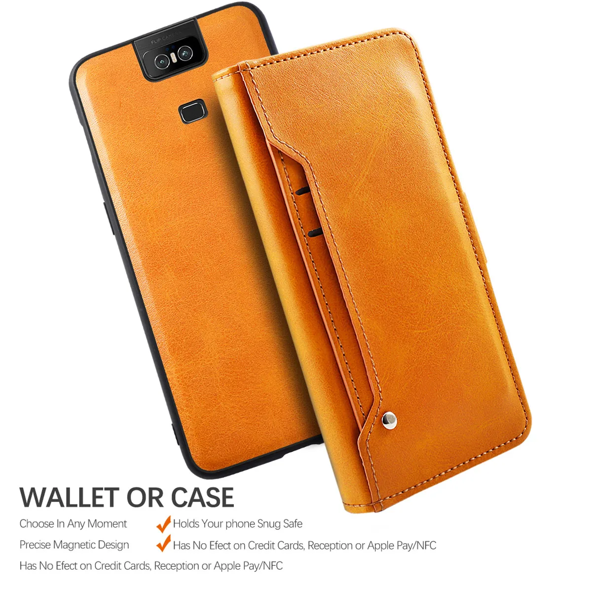 

For Asus Zenfone 6 ZS630KL Case PU Leather Flip Stand Magnetic Wallet Case For ASUS Zenfone 6Z ZS630KL Case Rotate Card Holder