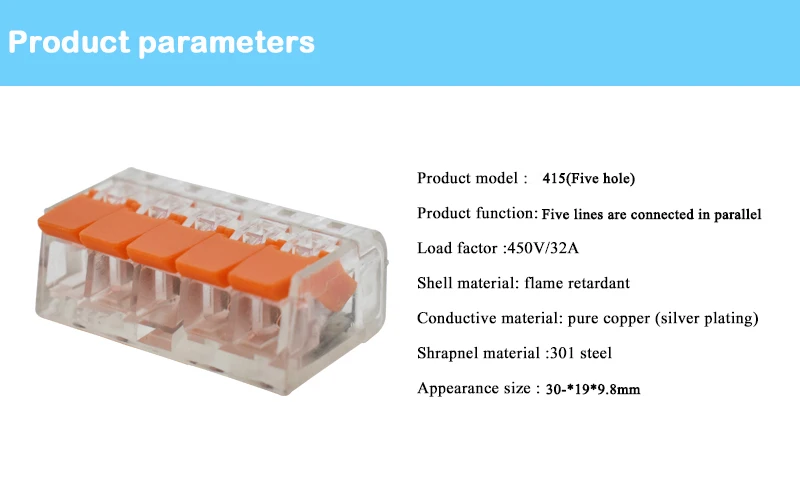 Разъем для провода 340 шт./кор. Универсальный Компактный клеммный блок освещения разъем провода для 5 комнаты смешанные быстрый разъем