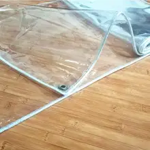 Подгоняйте много размеров полностью прозрачное покрытие ткань, толщина 0,5 мм водонепроницаемый ПВХ ловушка, прозрачный материал дождя. Занавеска