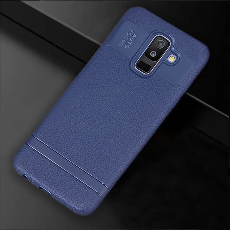 Ultra-Thin Case For Samsung Galaxy A6 A6Plus Case PU Leather Soft Silicone Full Cover For Samsung A6 A6 Plus Matte TPU Case (23)