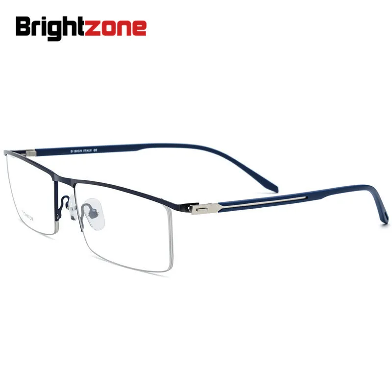 

Brightzone Half Frame Spectacle Square Optical Retro Glasses Myopia Diopters Metal Man Eyeglasses Rims Optometry Miopia Korean