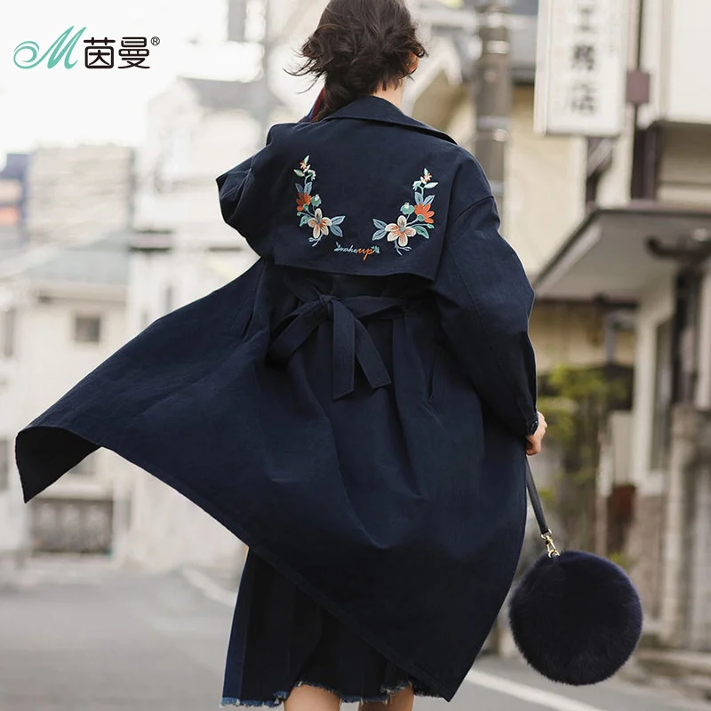 Женский Тренч с вышивкой INMAN|trench coat|coat trench coatwomen coat |