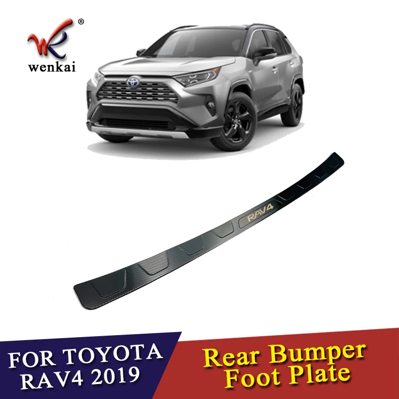 Для Toyota Rav4 2019 2020 из нержавеющей стали задняя коробка ворота двери бампер порог