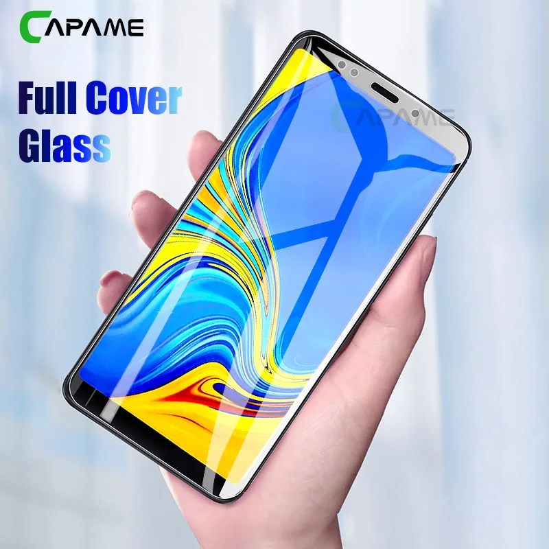 CAPAME для Samsung A7 2018 Защитное стекло экрана протектор Galaxy A5 2017 A3 2016 A6 A8 A9S закаленное