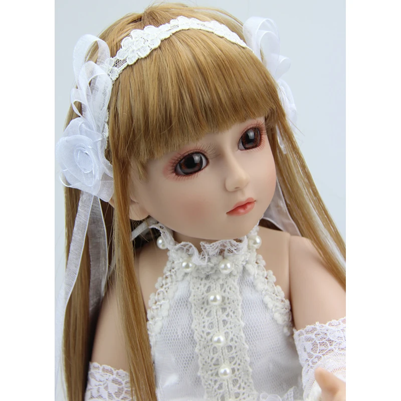 18 дюймов Reborn baby Doll Ball Jointed BJD SD Hard Vnyl игрушка для девочек Детский свитер Brinquedos Juguetes