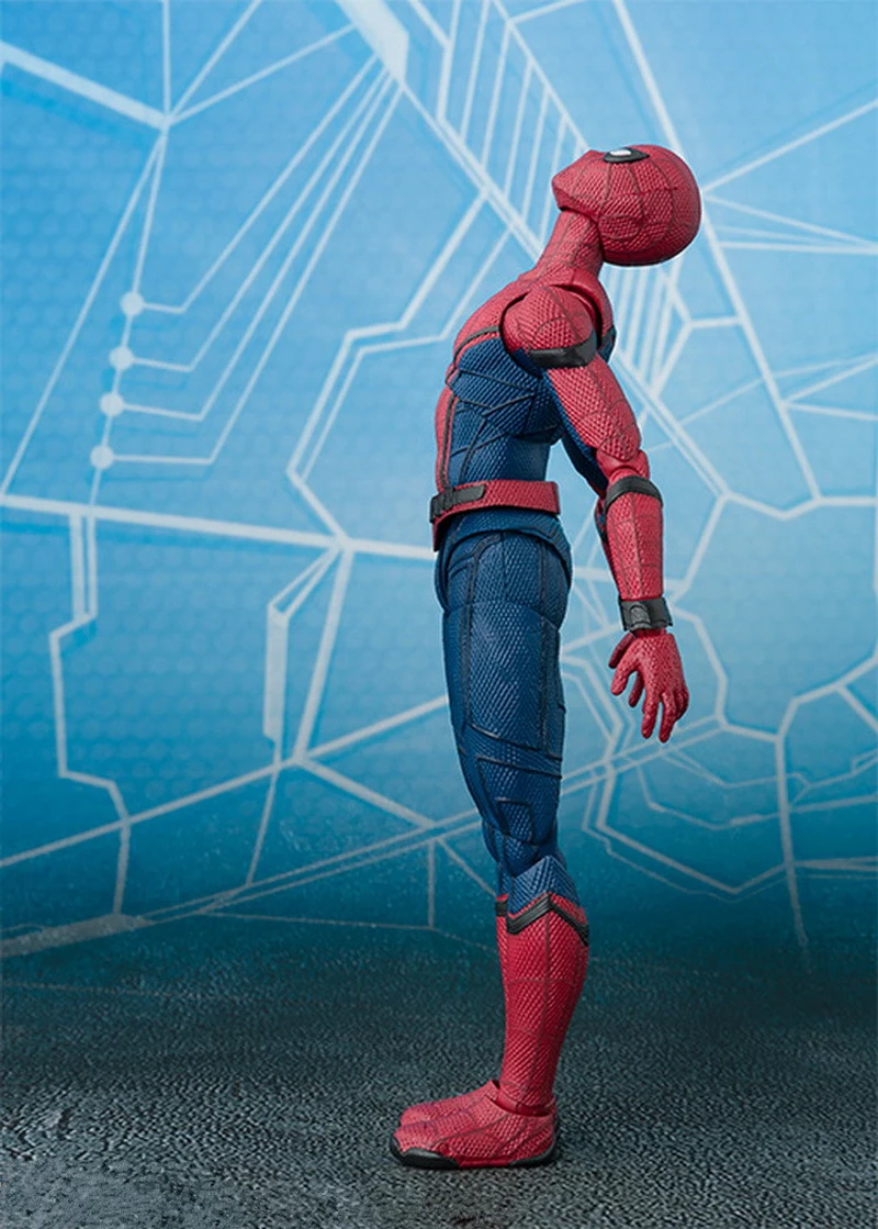 2017 New Spiderman Series Spider-Man PVC Action Figure Collectible Model Toy Christmas Gift for Kids 15cm (5)