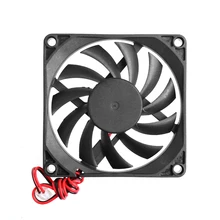 12V 2-Pin 80x80x10mm PC Computer CPU System Heatsink Brushless Cooling Fan Plastic 12V 2-Pin 80x80x10mm PC Computer CPU System Heatsink Brushless Cooling Fan Plastic