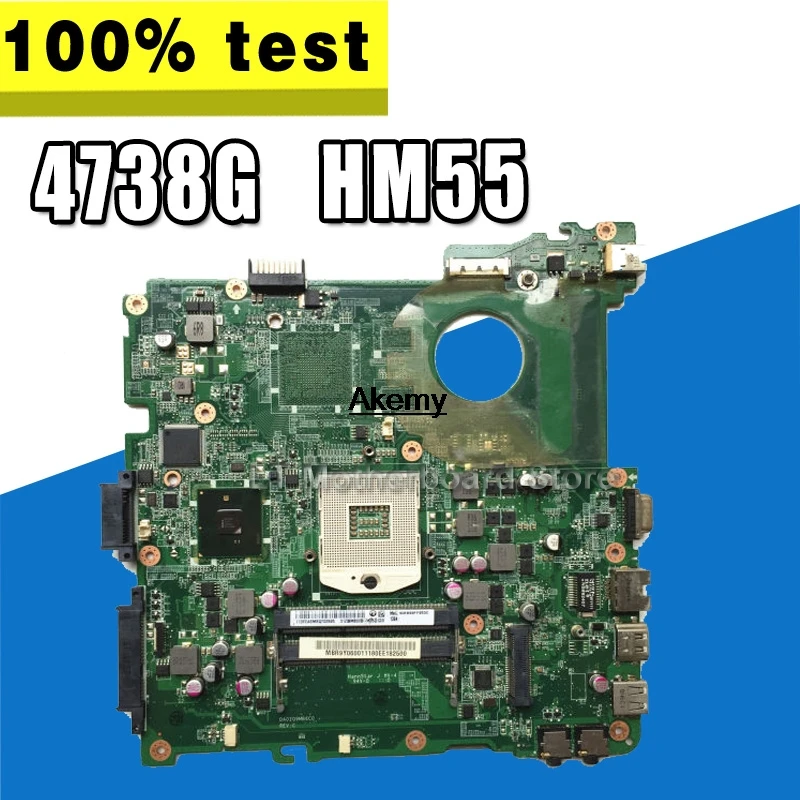 

DA0ZQ9MB6C0 MBR9Y06001 for Acer aspire 4738 4738G 4738Z 4738ZG Laptop motherboard Test HM55 DDR3 original mainboard