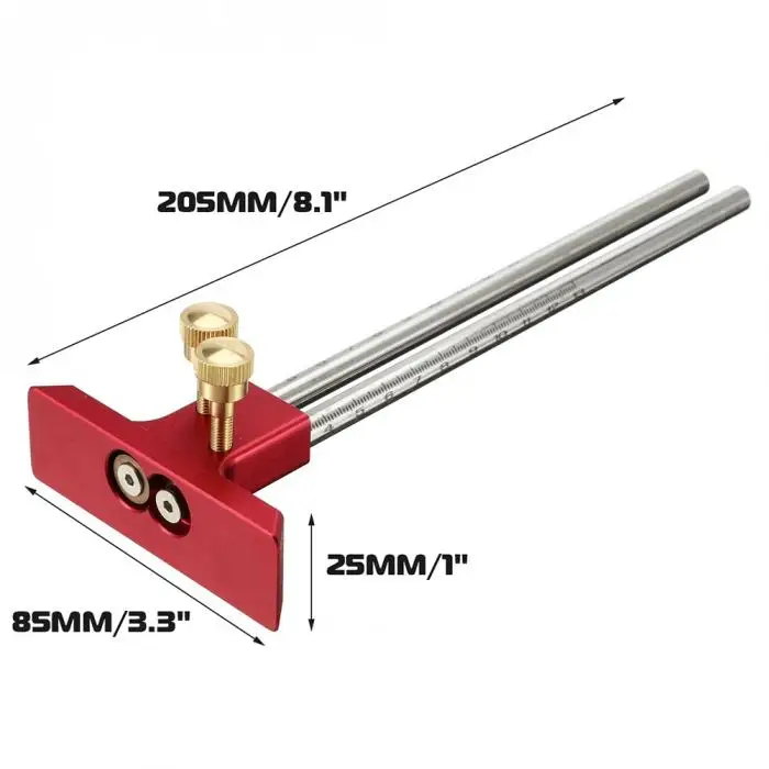 Цифровой штангенциркуль измерение инструмент деревообрабатывающий инструмент отметка двойная головка деревянная маркировка Scriber SKD88