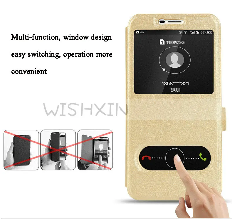 

For Huawei GX8 Case Flip View Window PU Leather Cover for Huawei GX8 GX 8 RIO-L01 RIO-L02 RIO-L03 RIO-AL00