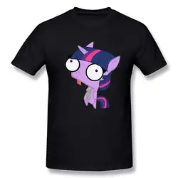 Для Мужчин's Best Graphic T-Shirt-Invader Zim Дум песни черный Размеры L