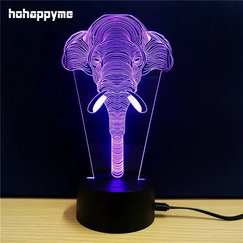 

Animal Elephant Neon Acrylic LED Sign Light Bar Pub Cafe Desktop Child's Room Decoration Plaque Panels