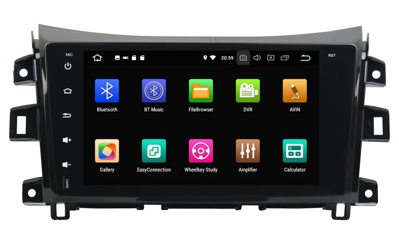 Excellent HD 1024*600 octa core android 9.0 car audio player for nissan Navara Frontier NP300 2014-2017 gps navigation autoradio head unit 7