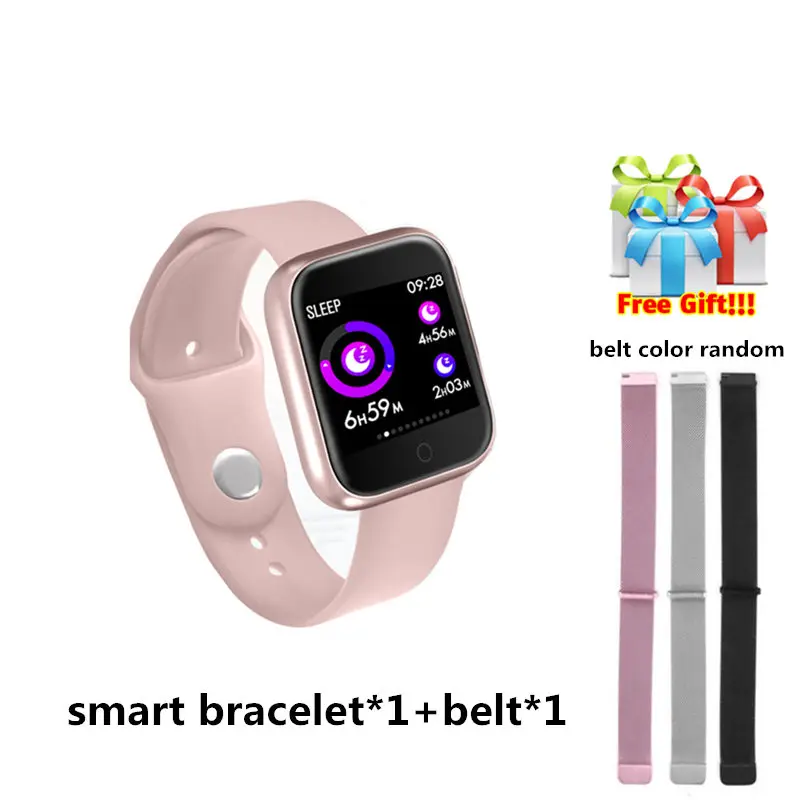 

Fitness bracelet+Steel belt/set smart bracelet women ip68 waterproof pulsera actividad for iphone ios fast ship to russian spain