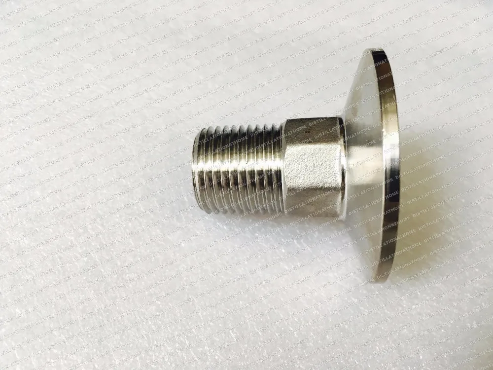 

Adapter 1.5" tri-clamp OD50.5 to external thread 1/2" (DN15) stainless steel 304