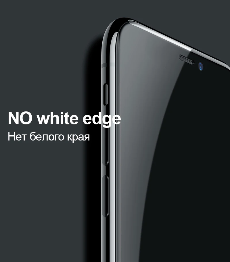 TOMKAS 5D Glass For iPhone X XS Plus Screen Protector Tempered Glass Film For Apple iPhone XS XS Plus 9 10 Protective Glass Film