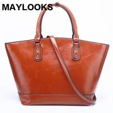 new women's handbags tide single shoulder bag fashion diagonal oil wax tote bag M-AS287