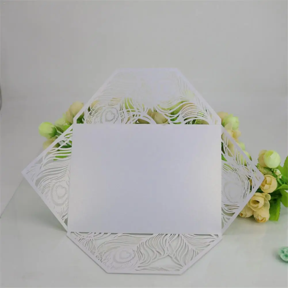  10PCS New Style Wedding Invitation Card Wedding Decor Print Envelopes Party Supplies Without Inner  - 4.00001E+12