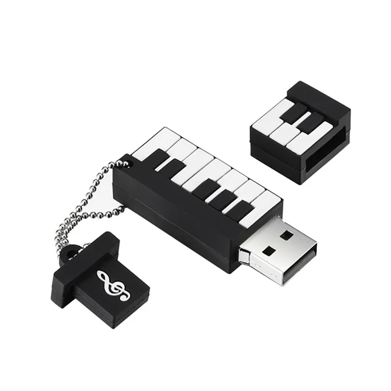 Флеш-накопитель USB 3,0 для фортепиано, 64 ГБ, флеш-накопитель, 128 ГБ, 8 ГБ, 16 ГБ, 4 Гб, 32 ГБ, USB флешка, бесплатный usb-конвертер