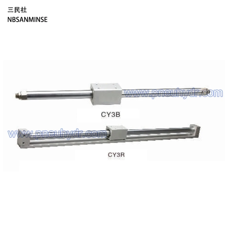 CY3R 40 0-100 Magnetically Coupled Rodless Cylinder/Direct Mount Type SMC cylinder pneumatic air cylinder SANMINSE Sanmin