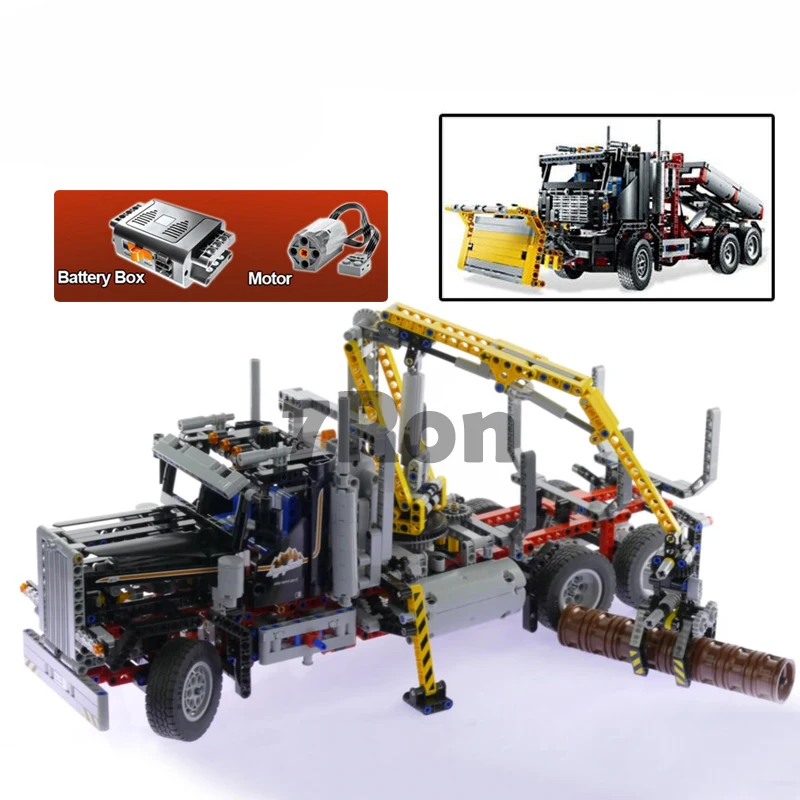 Compatible lego Technic Logging Truck 9397 model 20059 building blocks Figure bricks for children hobbies