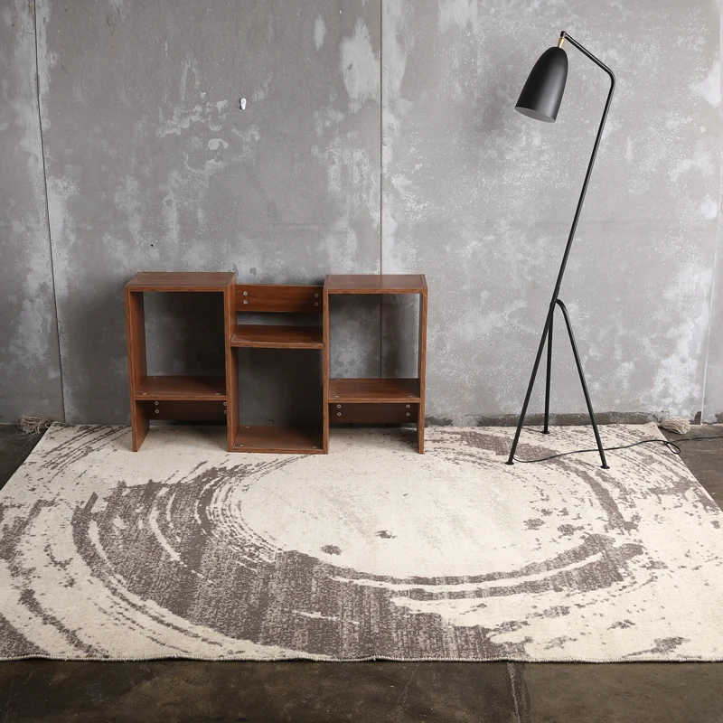 

80% wool handmade abstract style gorgeous bedside carpet ,big size living room coffee table carpet, decoration office rug
