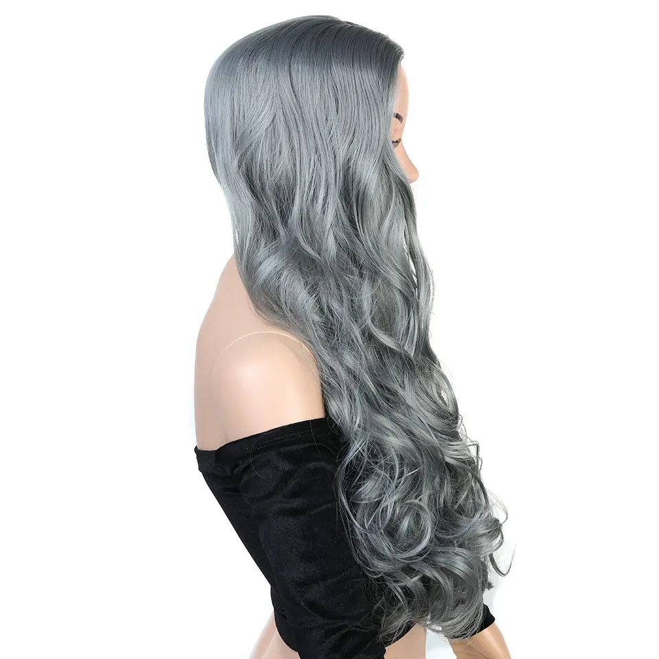 Pelucas largas Cosplay pelo ondulado Pageup con flequillo para mujeres señoras resistente al calor Negro Azul Rubio Rosa verde gris sintético peluca Pelucas largas Cosplay pelo ondulado Pageup con flequillo para mujeres señoras resistente al calor Negro Azul Rubio Rosa verde gris sintético peluca