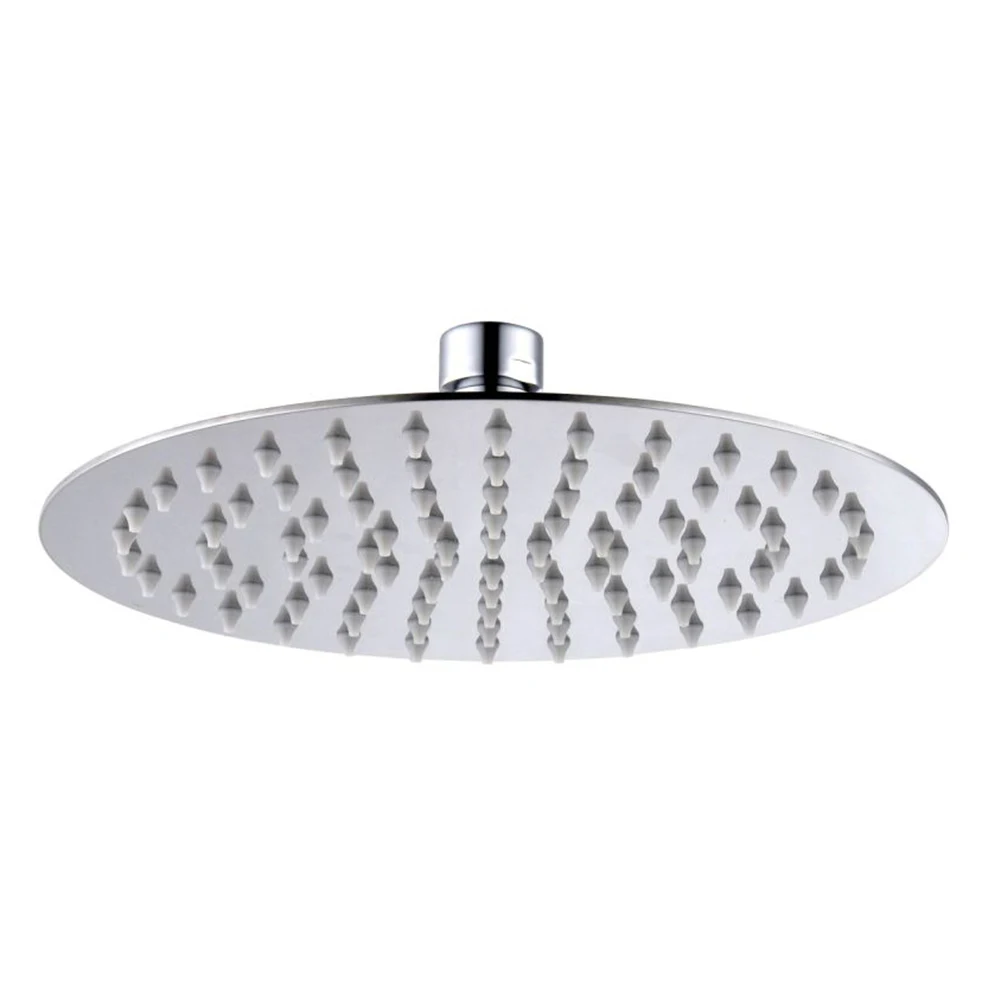 

Rainfall Shower Head Stainless Steel High Pressure Replacement Round For Bathroom LO88