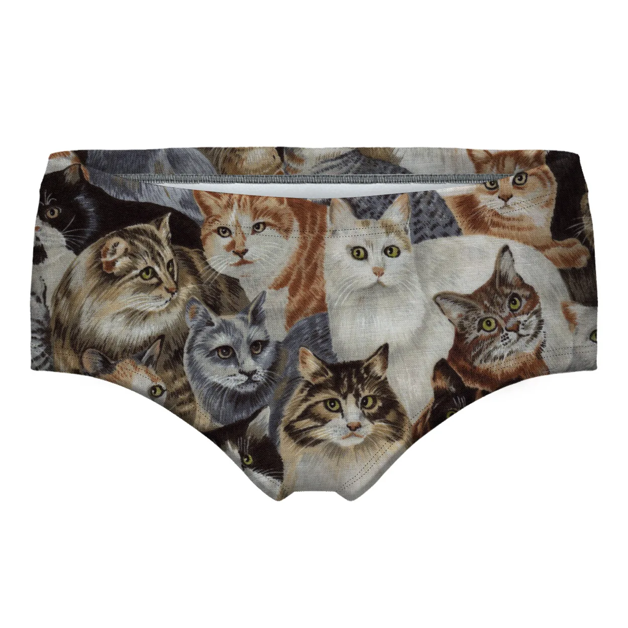 

Sexy Panties Print Underwear Women's Lingerie Briefs Kawaii Cat Kitty Pants Plus Size Ladies Beach Summer Shorts Swimwear Panty