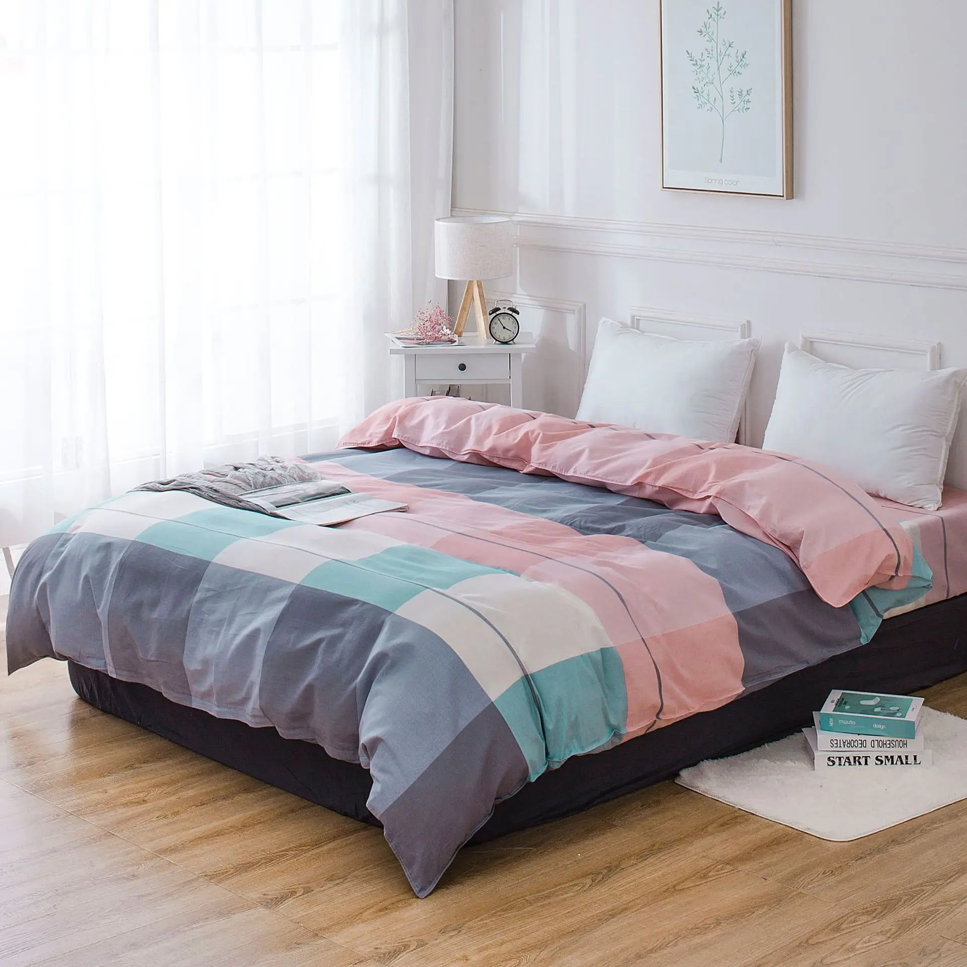 

Klonca bedding set cottton cover summer bedding nodic style bed cover king duvet cover