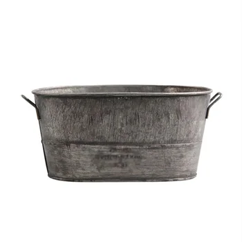 

Zinc Coat Balcony Planter Metal Pot Holder Flowerpot Window Box Container
