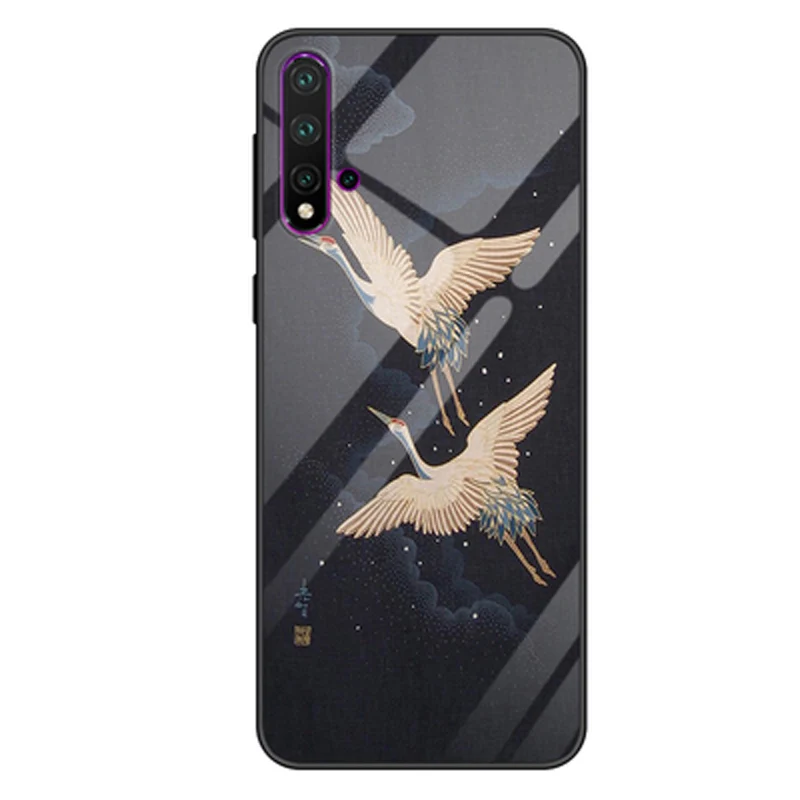 Для huawei Nova 5 Чехол Nova 5 Pro 5pro жесткий 9 H стеклянная задняя крышка с края из ТПУ для huawei Nova5 Nova5pro бампер Nova 5 чехлы
