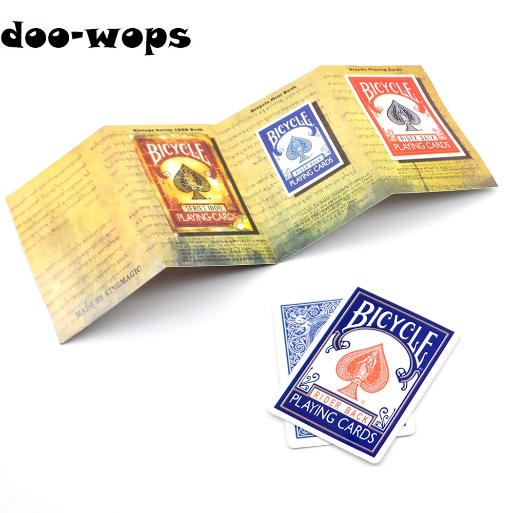 Goedkoop 1 set 3D Reclame Goocheltrucs Card Deck Verschijnen Magia Goochelaar Close Up Gimmick Props Mentalisme Comedy Klassieke speelgoed