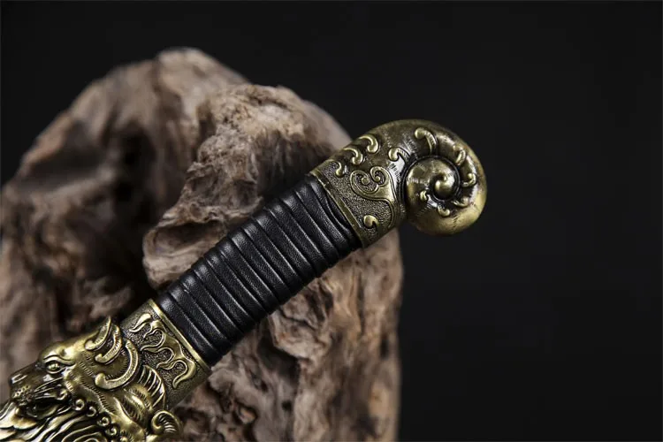 Нож для декора, китайский нож «дракон», уникальное лезвие из нержавеющей стали Tsuba, товары для украшения дома, изысканный подарок