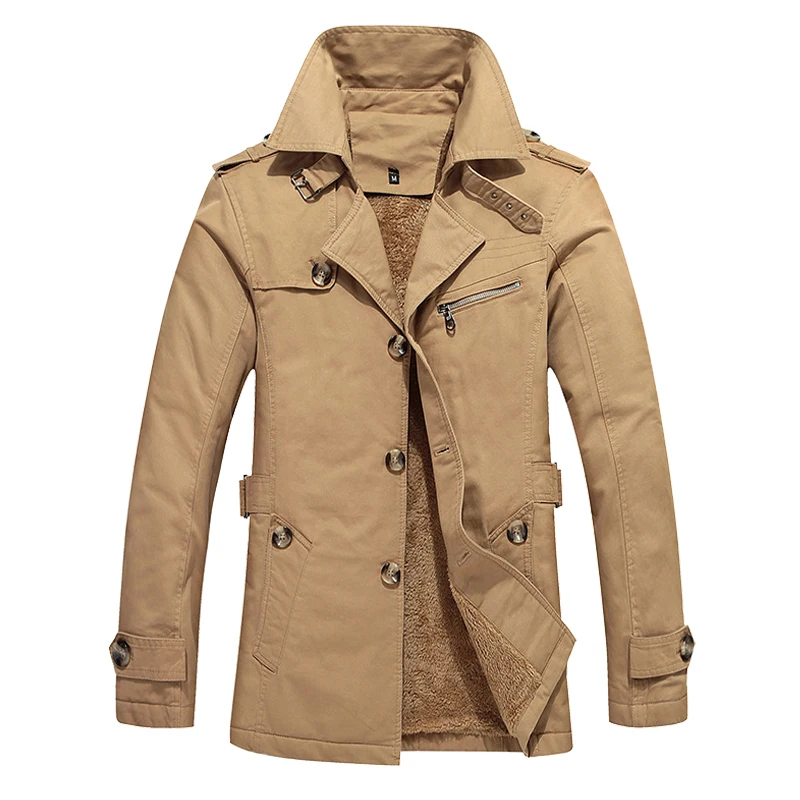 Осень-зима, мужские куртки, повседневные тренчи, мужские бизнес ветровки, модное приталенное пальто, Мужская брендовая одежда DA026