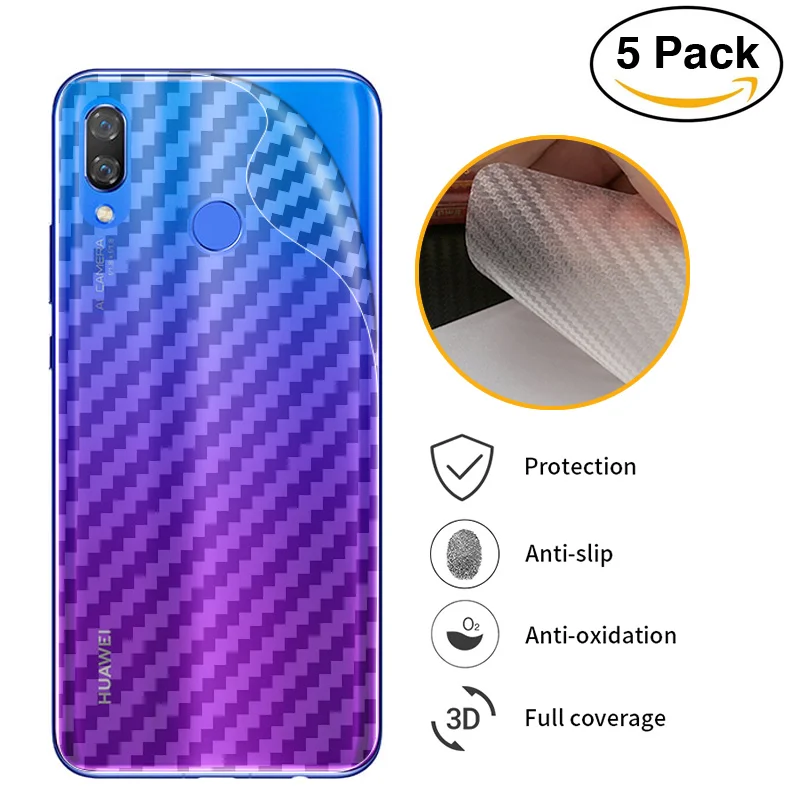 

Soft Back Cover Screen Protector Film For Huawei Nova 3 3i Honor 10 9 8 Lite 7X 7S 8X Max Carbon Fiber Sticker Protective Film