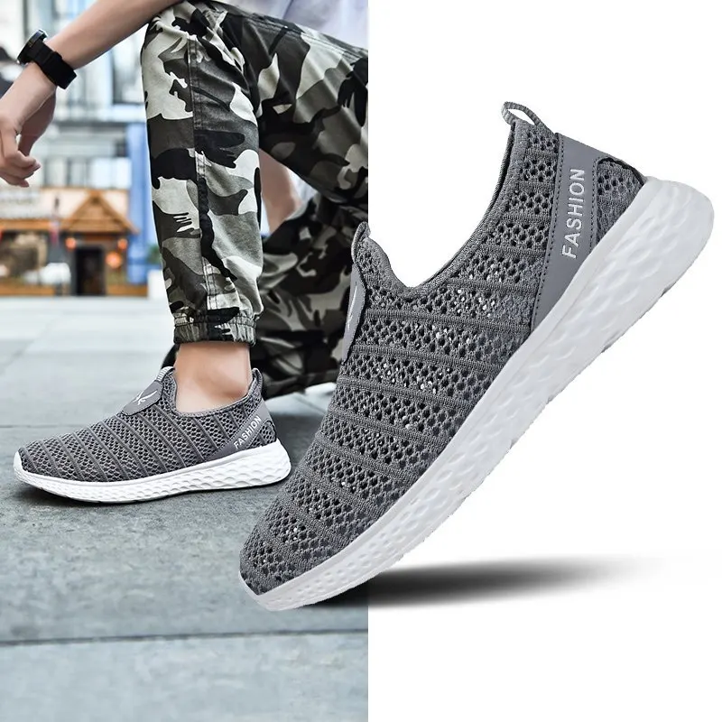 

Summer ultra-light hollow male mesh casual shoes large size running couple breathable shoes