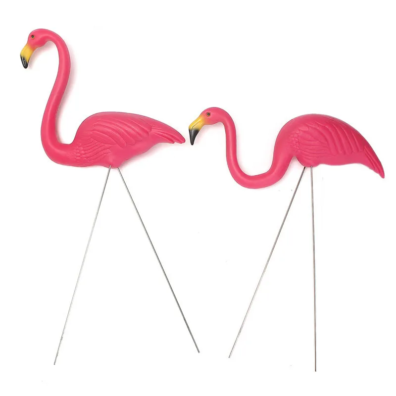 2 шт. наружные пластиковые искусственные Фламинго украшения для сада фестиваль вечерние украшения для свадьбы вилла Садоводство украшения