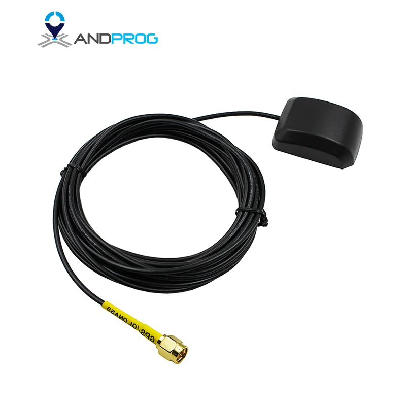 

Waterproof 28dbi 1575.42MHz/1602MHz GPS GLONASS Active Antenna with SMA plug 3meter