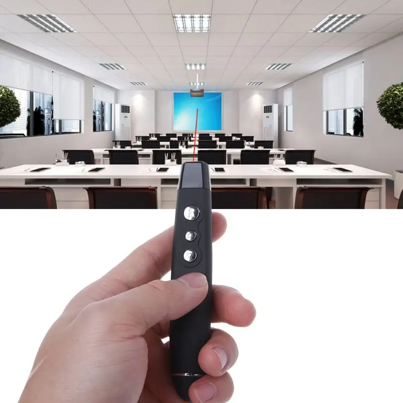 مقدم القلم اللاسلكية PPT الفرس الأحمر الوجه الليزر القلم عرض باور بوينت RF التحكم عن بعد USB استقبال مقدم القلم اللاسلكية PPT الفرس الأحمر الوجه الليزر القلم عرض باور بوينت RF التحكم عن بعد USB استقبال