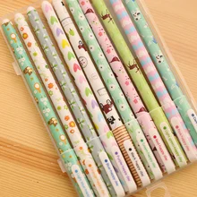 10 шт. kawaii животные Красочные гелевые ручки Набор kawaii канцелярские принадлежности Caneta для письма подарок школьные офисные поставки Escolar Papelaria