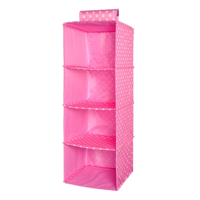 Organizadores вакуумный мешок коробки моющиеся Цвет Органайзер Коллекция Hanging аксессуар полки, 4 уровня, органайзер, хранилище, сумочка, сумка для 607 - Цвет: Pink