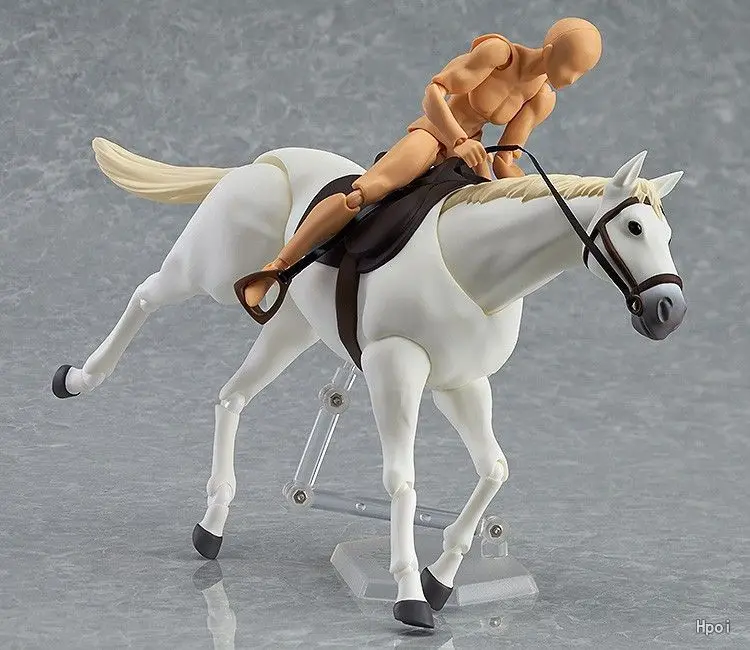 Figma 246 лошадь белый и каштан BJD ПВХ фигурка модель игрушки может играть с телом Кун и Чан
