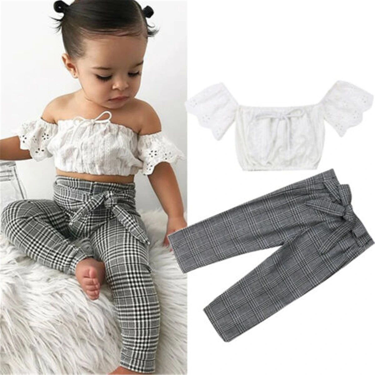 baby girl plaid pants