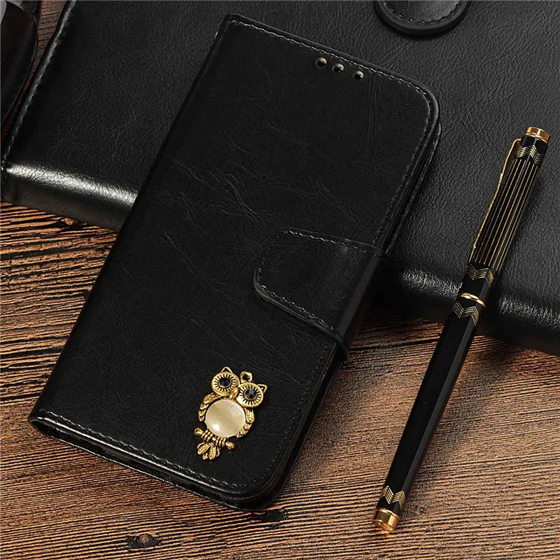 

Vintage 3D Owl Flip Leather Case Xiaomi Redmi note 4 4X Stand Wallet Cute Full Cover Case Xiaomi Redmi note 5 Pro note5 Funda