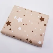 DIY печатная звезда хлопчатобумажная ткань Дети саржа хлопок Лоскутная Ткань для DIY шитье квилтинг жир четверти материал для ребенка и ребенка