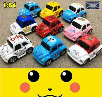 

wholesale High simulation cartoon car,1:64 alloy pull back car model,diecast metal toys,kid's gift,free shipping