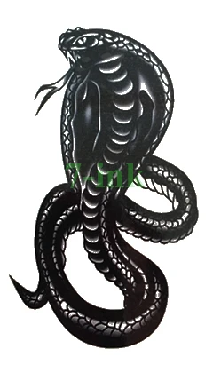 

Waterproof Temporary Tattoos sticker Cobra snake totem tattoo Water Transfer fake tattoo for man woman 10.5*6cm