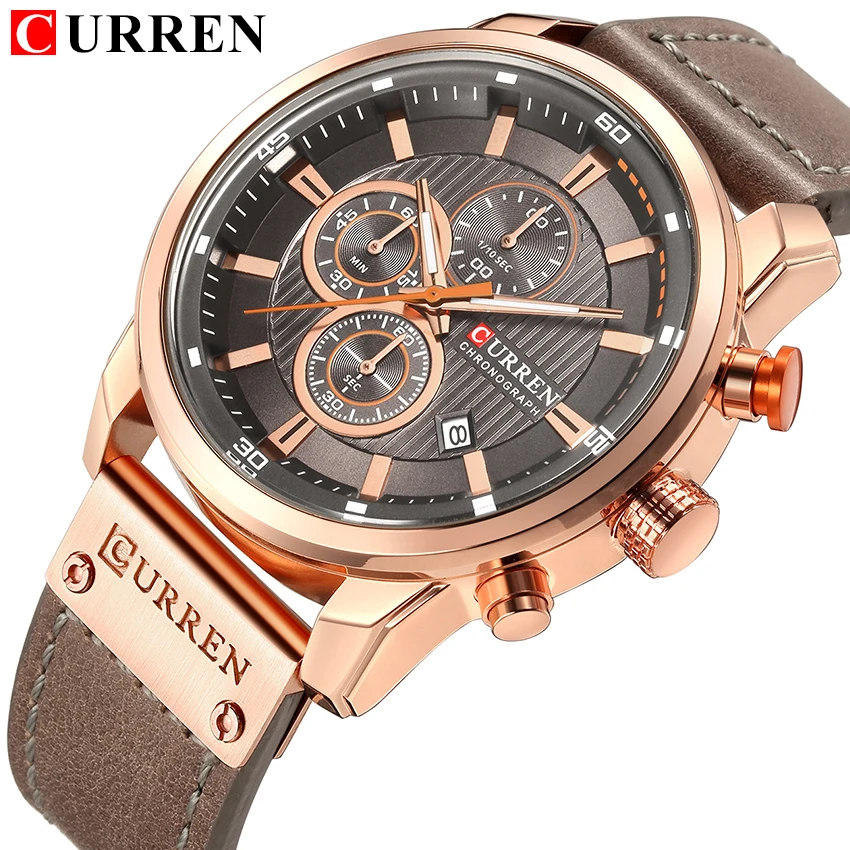 

CURREN Luxury Casual Men Watches Military Sports Chronograph Male Wristwatch Date Quartz Clock Horloges Mannens Saat Relojes