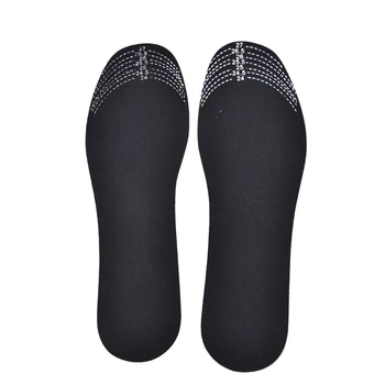 

1 Pair Adjustable Unisex Bamboo Charcoal Deodorant Cushion Foot Inserts Shoe Pads Insoles Black Scalable Insoles